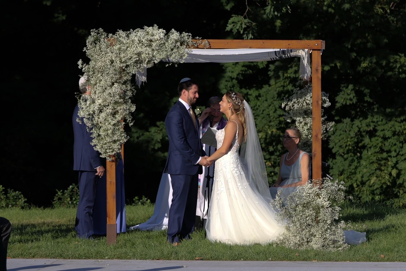 Dark Cedar Wedding Chuppah