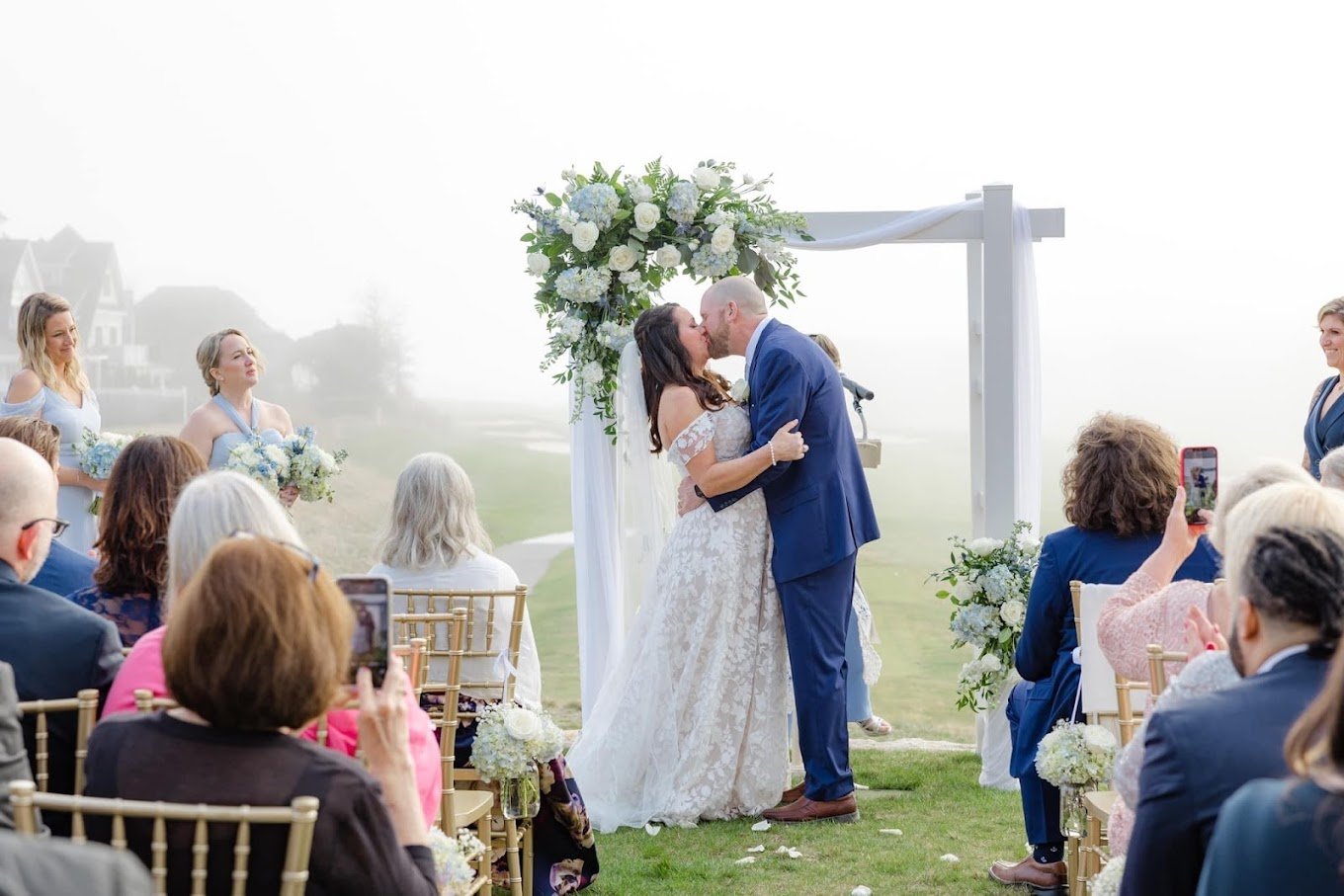 Traditional White Wedding Arch