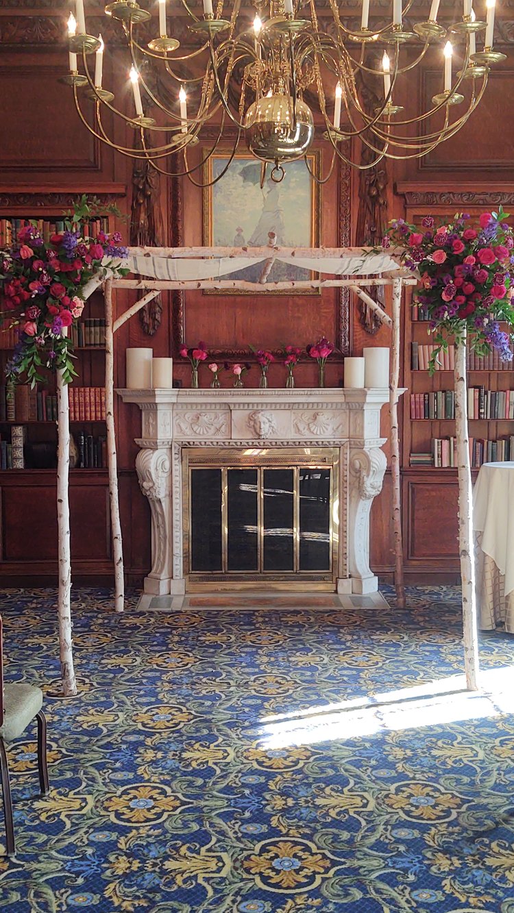 White Birch Wedding Chuppah